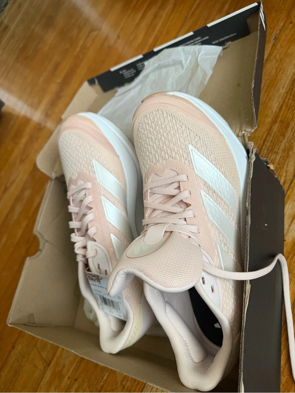 adidas Duramo SL2 W Pale Pink & White Women's Running Shoes 10